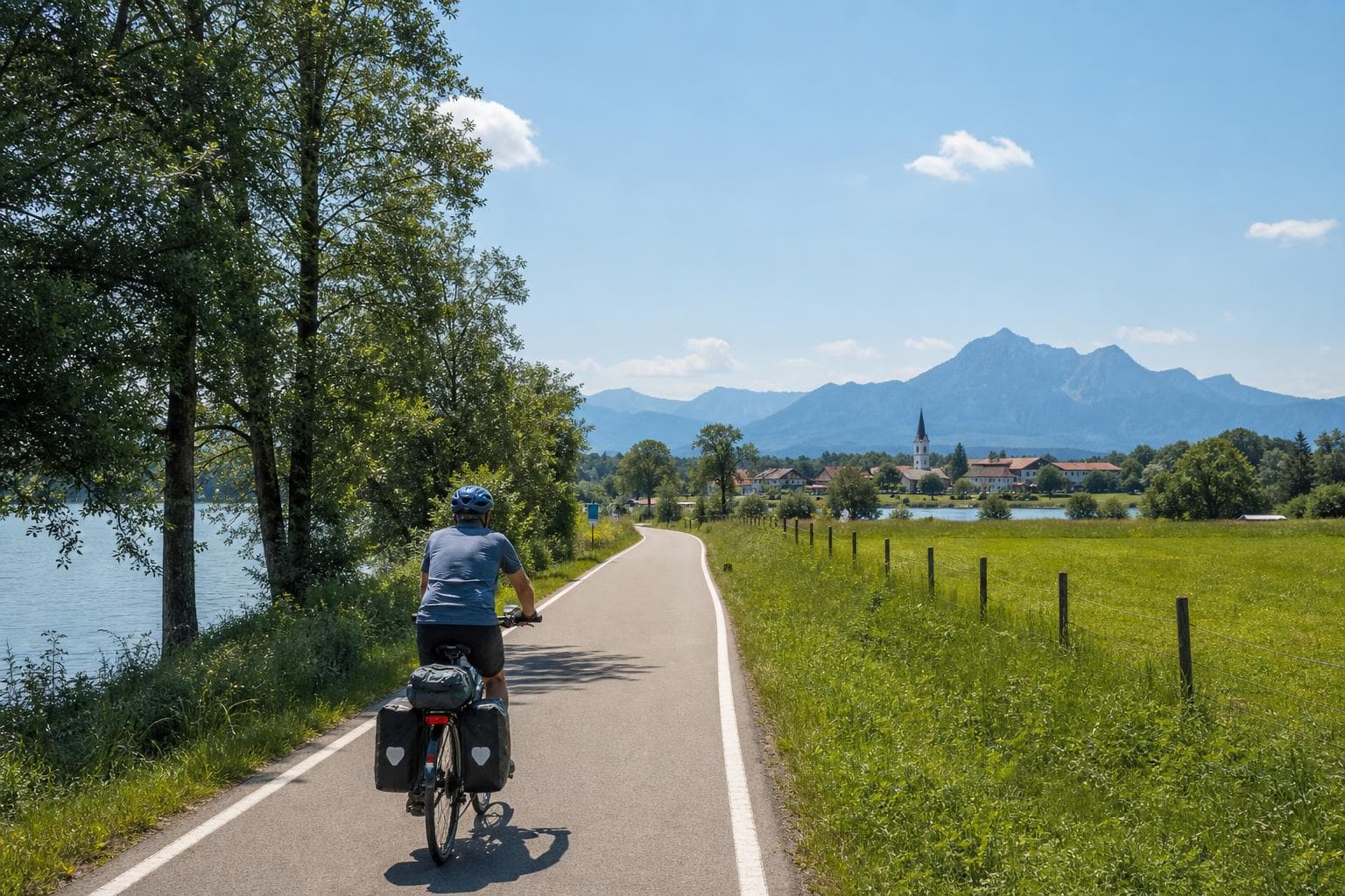 Sternradtour ab Prien: Chiemsee und Eggstätter Seenplatte