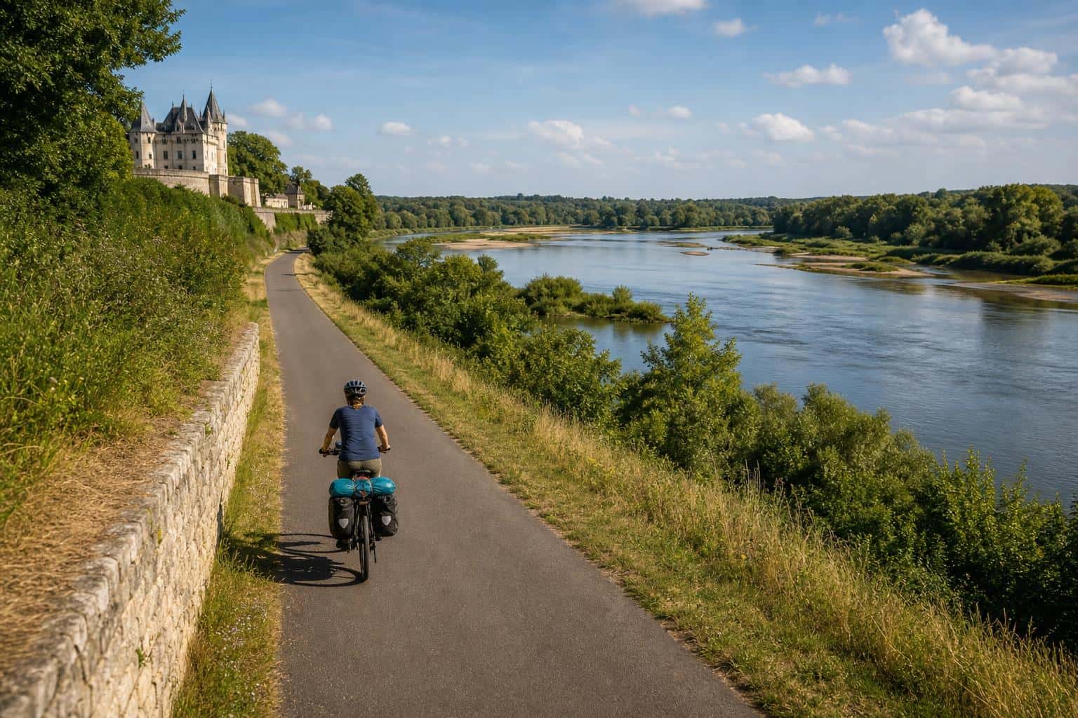 Radtour von Orléans nach Tours durch die Schlösserlandschaft der Loire