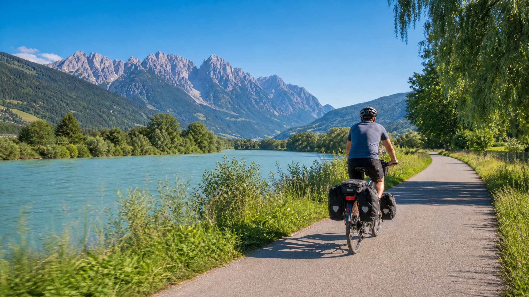 Radreise von Lienz zum Klopeiner See — 8 Tage auf der Drau