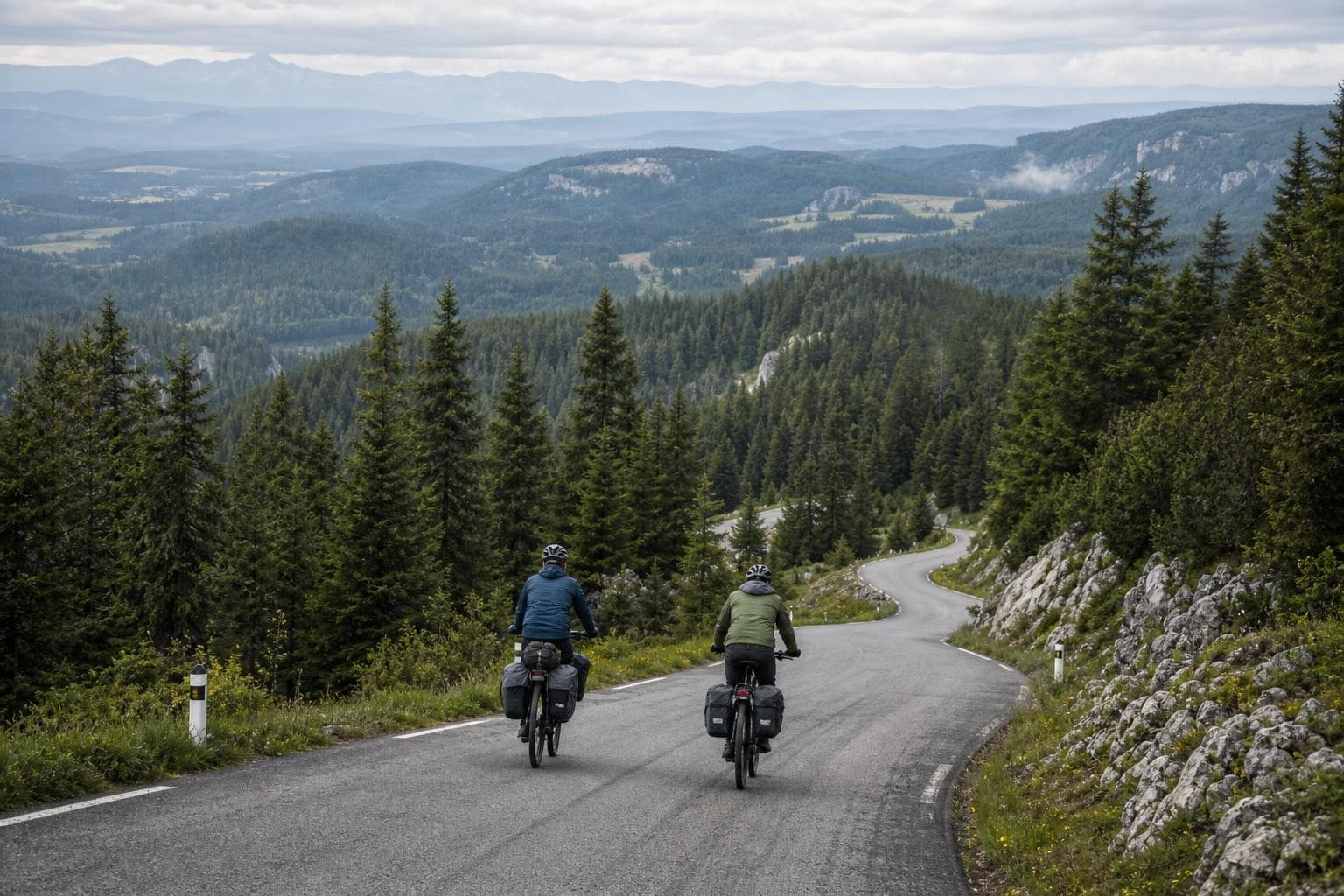 E-Bike von Basel nach Nyon durch die Schweizer Jura-Berge