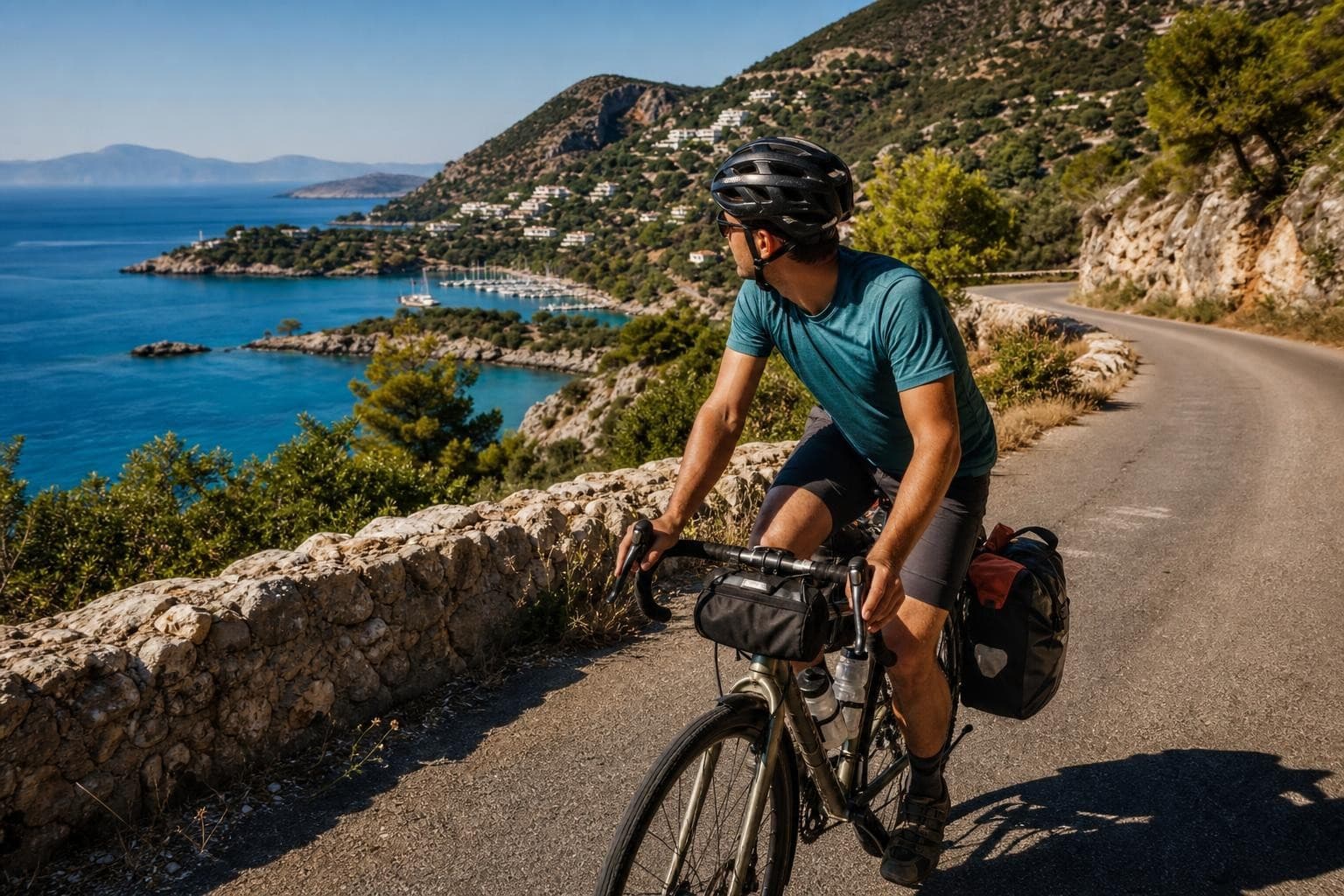 Rad & Schiff: Peloponnes und Saronische Inseln ab Athen