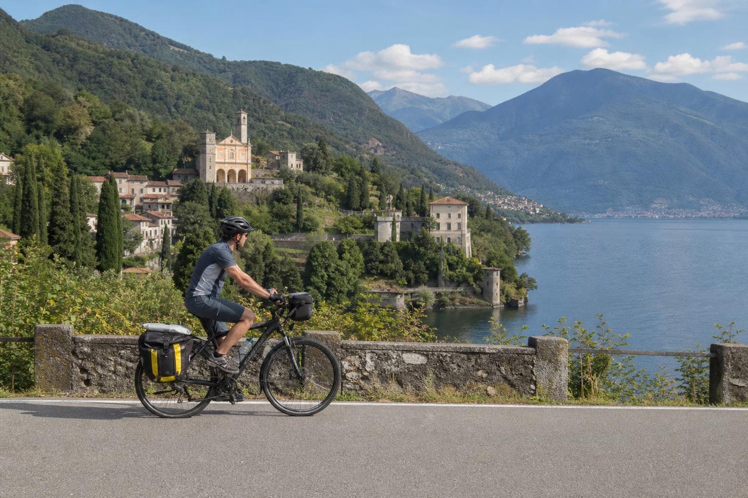Radfahren am Lago Maggiore
