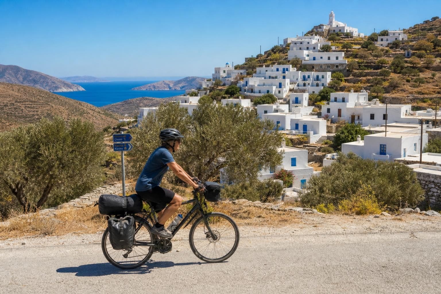 Sterntour Kykladen – vier Inseln per Rad und Fähre