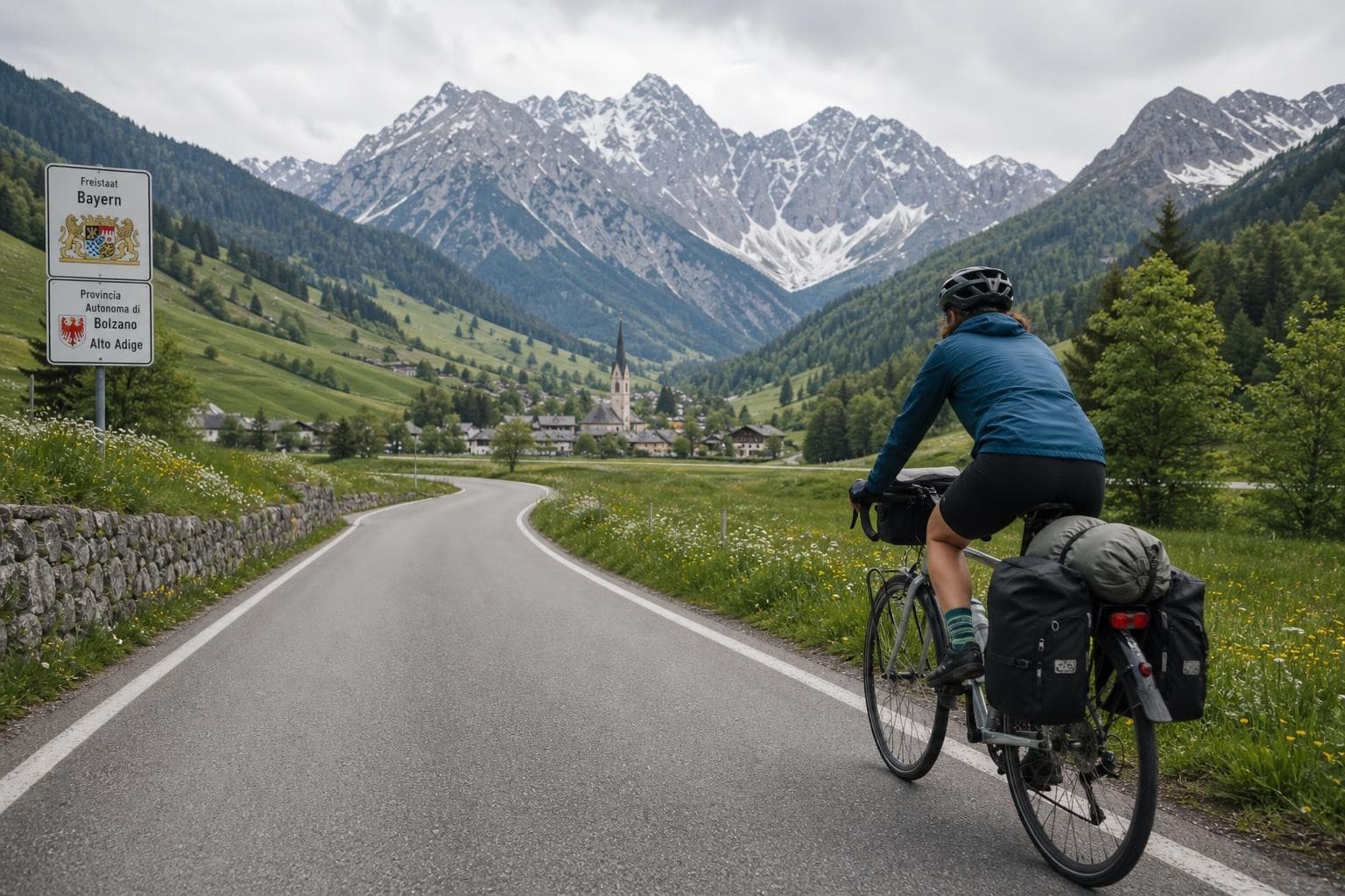 Radreise von München nach Torbole — Seen, Moore und Alpenlandschaften