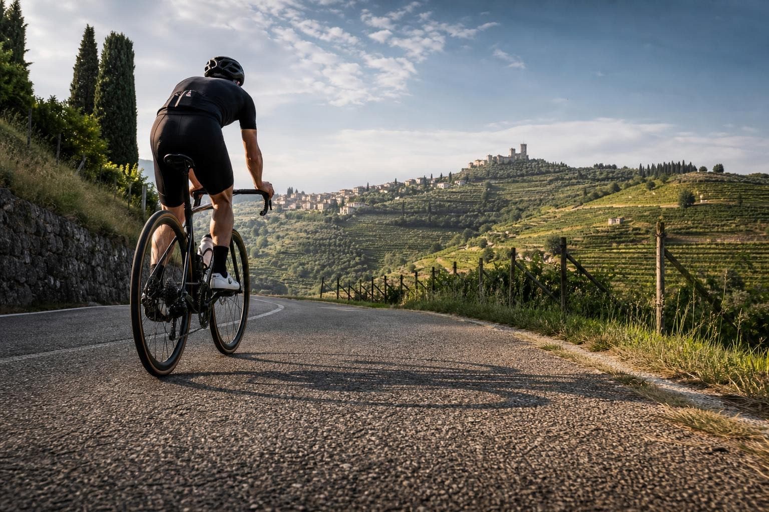 Rundtour ab Peschiera: Rennrad, Wein und Bergpässe am Gardasee