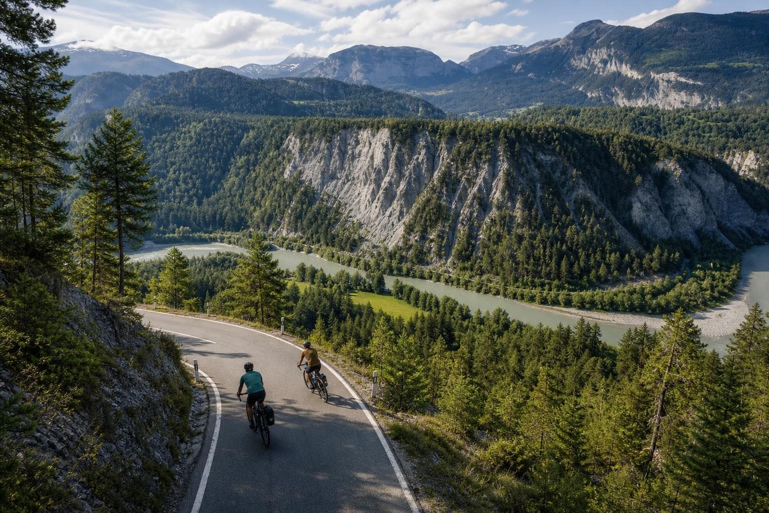 Rundtour ab Konstanz: Rheinschluchten und Graubündner Alpen – 7 Tage