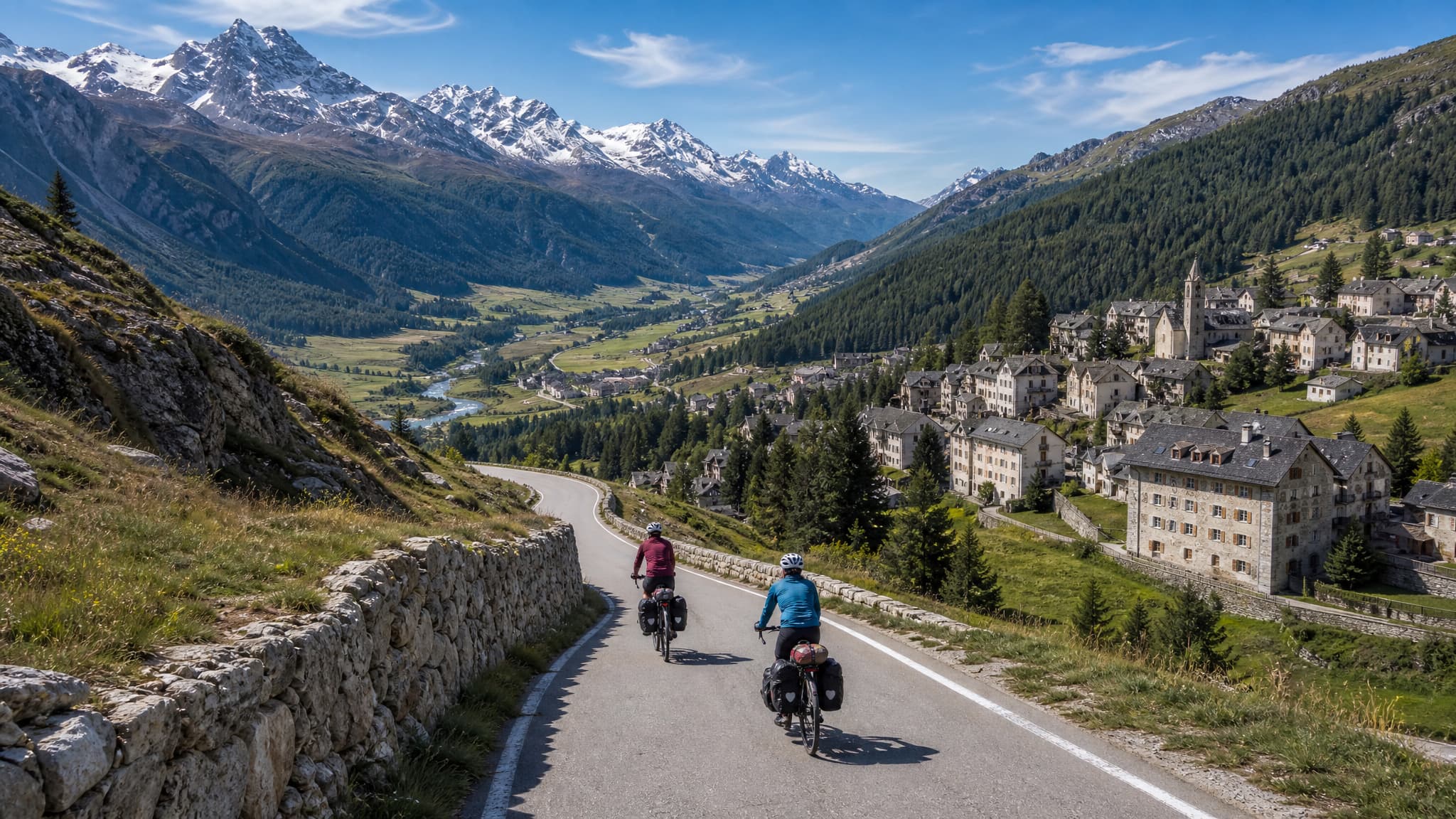 Alpenradreise von St. Moritz nach Innsbruck durch das Engadin