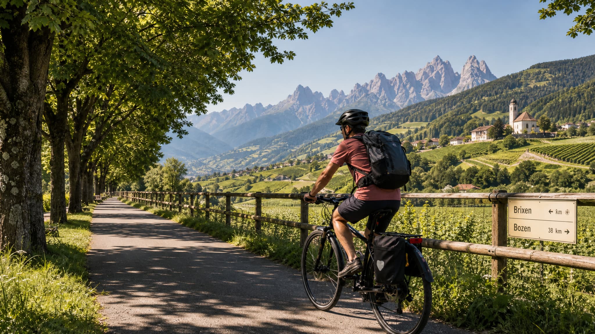 Sterntour ab Brixen: Dolomiten, Obstgärten und Eisacktal