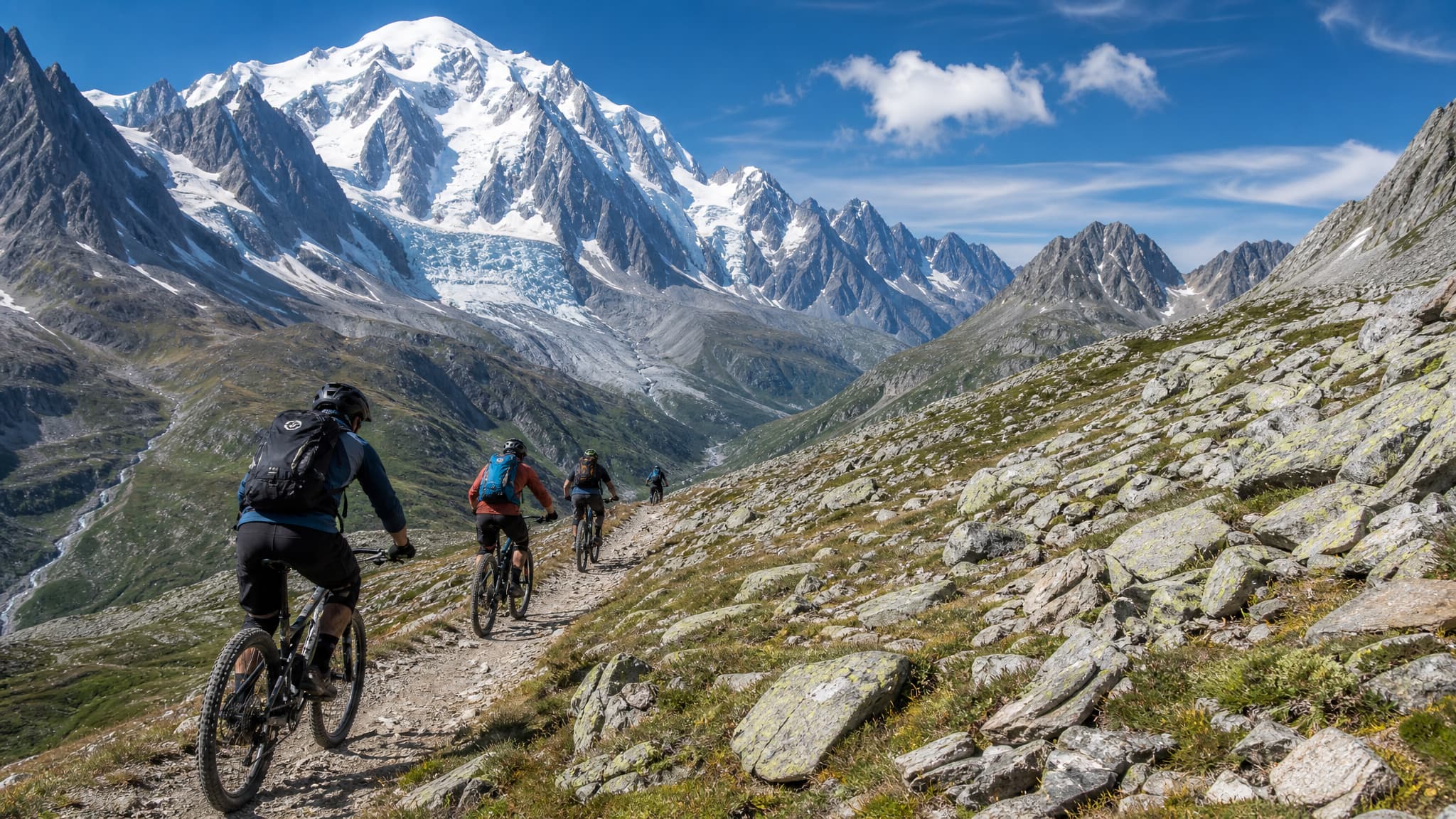 MTB-Rundtour um den Mont Blanc – drei Länder, alpine Trails, 6 Tage